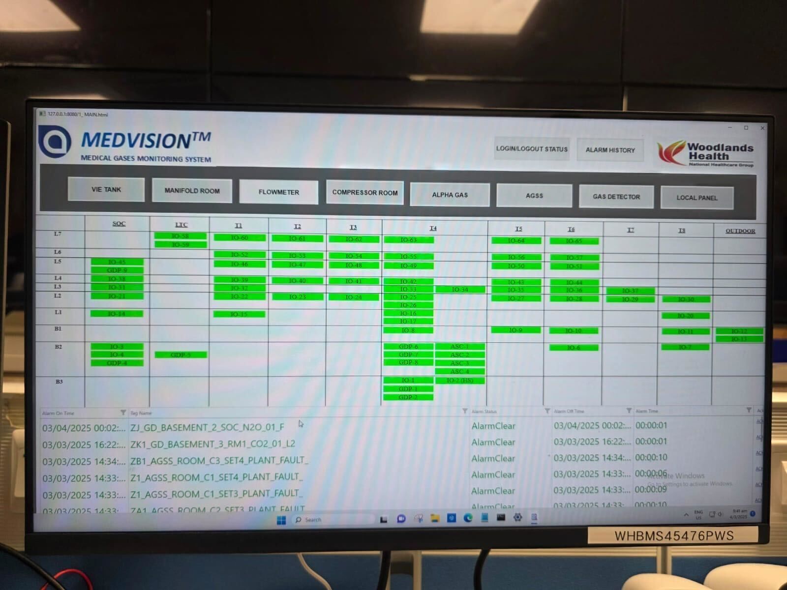 CIMON Air Liquide Case Study SCADA Screen