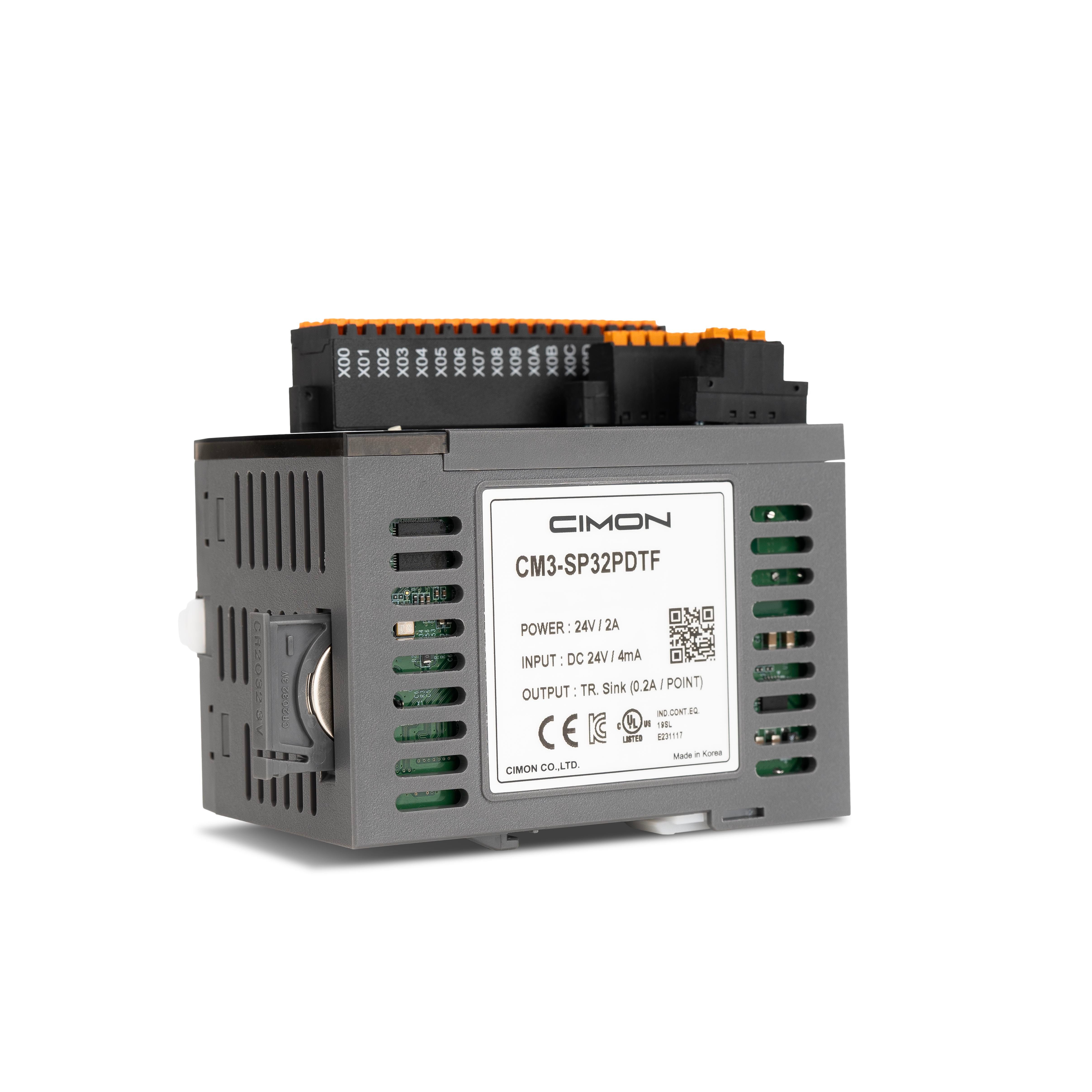 PLC-S PLUS CPU Module | 32 I/O 12/24 VDC Source Sink Ethernet - CIMON
