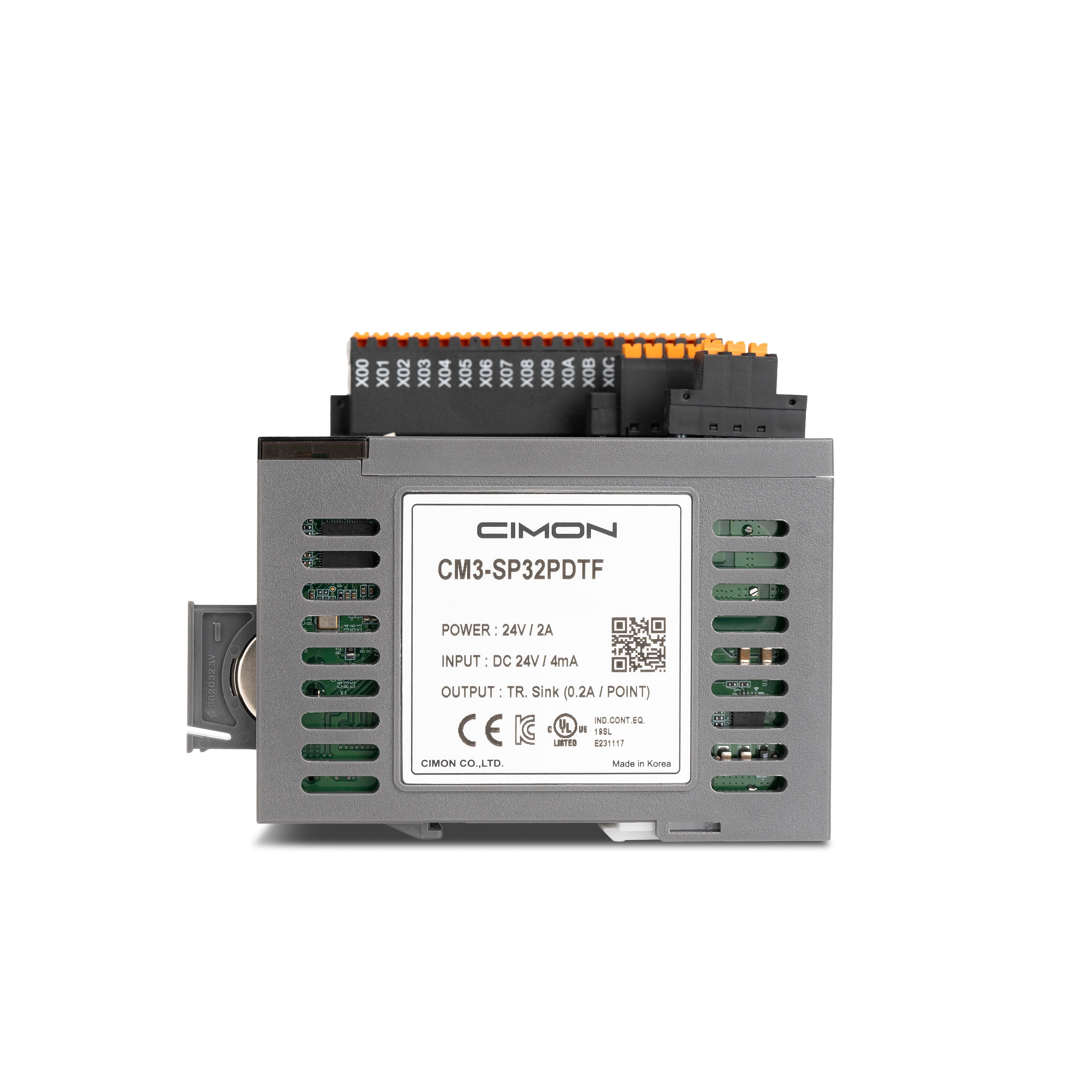 PLC-S PLUS CPU Module | 32 I/O 12/24 VDC Source Sink Ethernet - CIMON